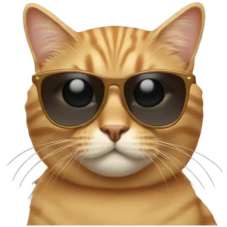 Cat with sunglasses emoji