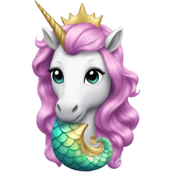 Unicorn mermaid emoji