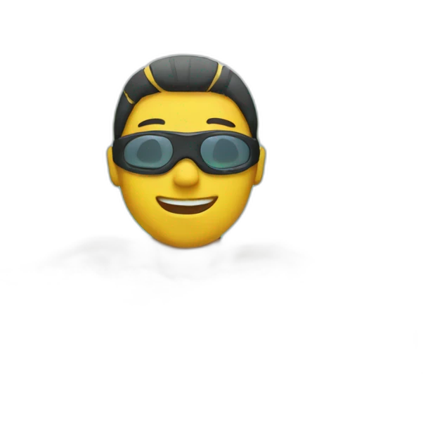 a swimmer living under a bridge emoji