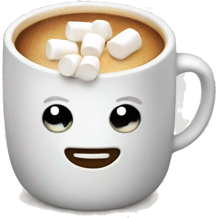 Coffee with marshmallows  emoji