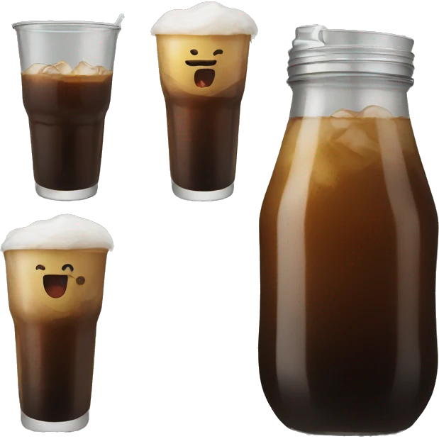 cold brew in a cup  emoji