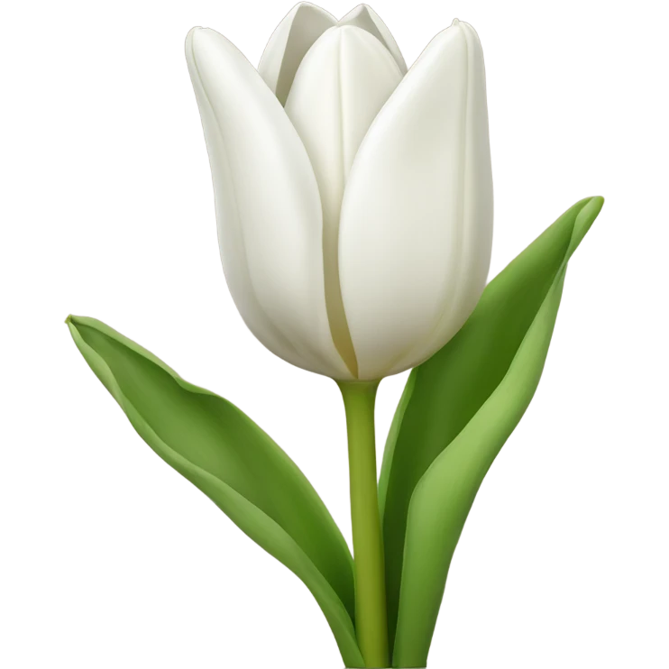 تwhite tulip bouquet  emoji