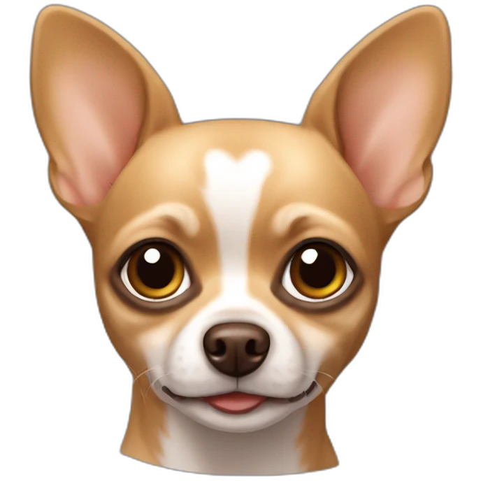 Chihuahua dog Brown color emoji