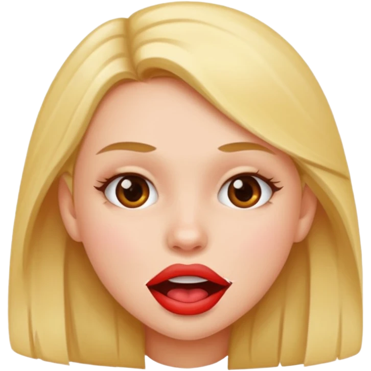 girl biting her lip emoji