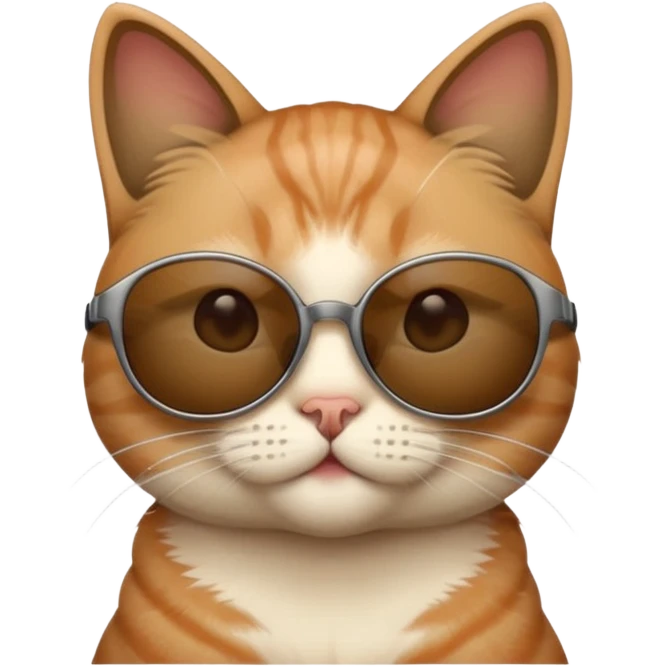 Cat wearing sunglasses emoji