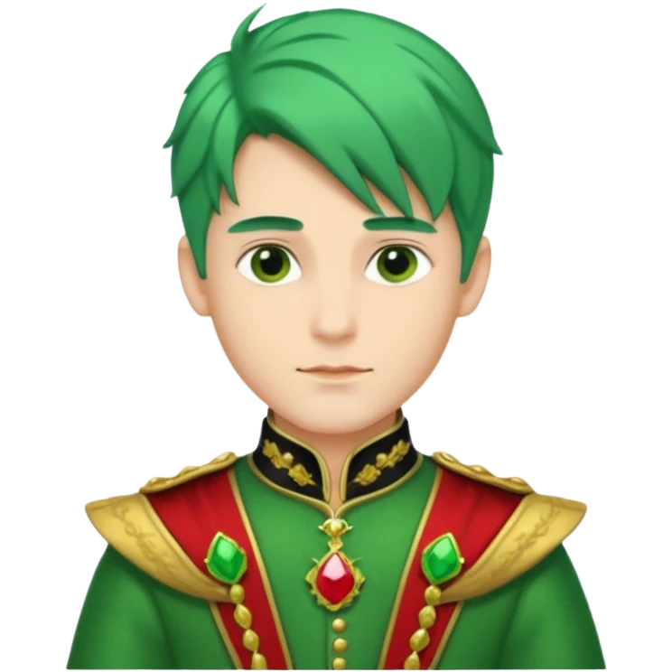 royal prince with green hair emoji