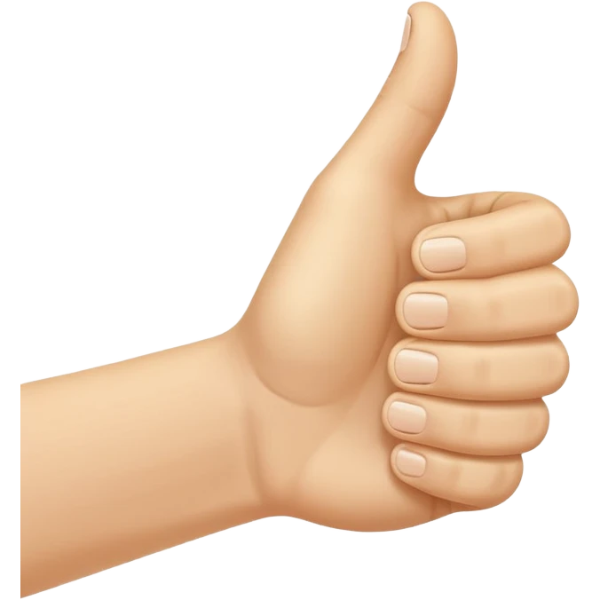 thumbs up hand, cheerful and clear emoji