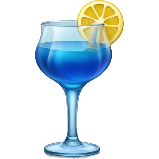 blue alcoholic cocktail
 emoji