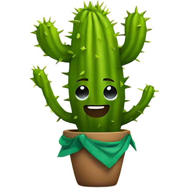 Dancing cactus emoji