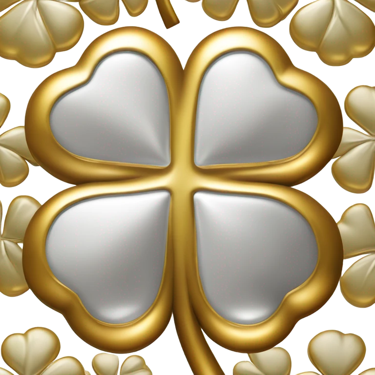 four leaf clover emoji gold  emoji