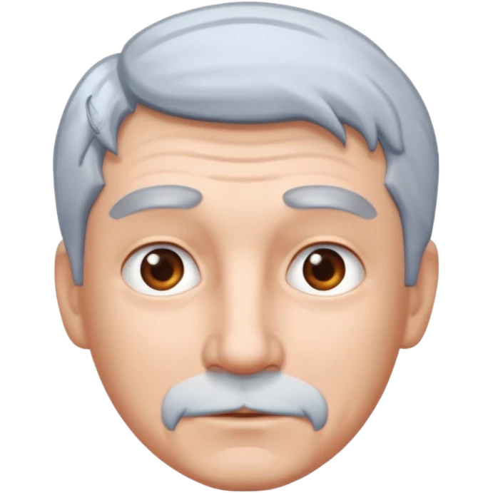 Frost in man hair emoji