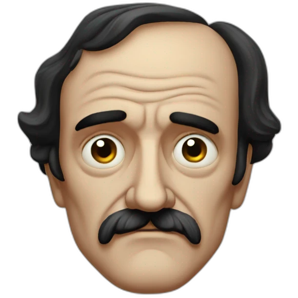 Deprived Edgar Allen Poe emoji