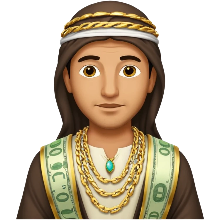 Árabe con dinero  emoji