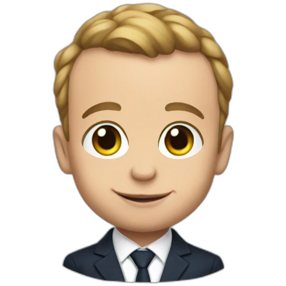 Macron love baby  emoji