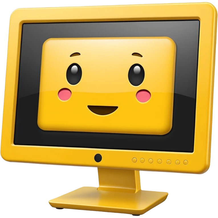 yellow monitpr emoji