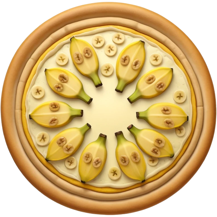 very yellow banana pizza straight top down emoji