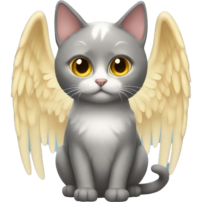 cat with angel wings emoji