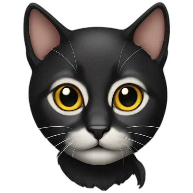 Cat black emoji