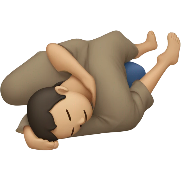 Person laying horizontal emoji