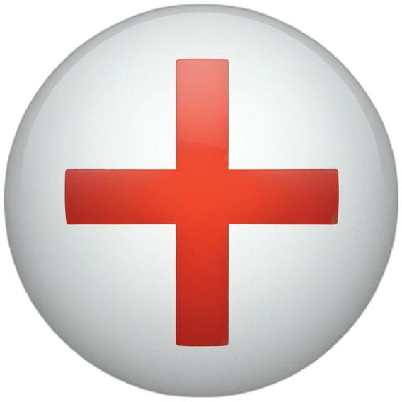 Red cross logo logistics emoji