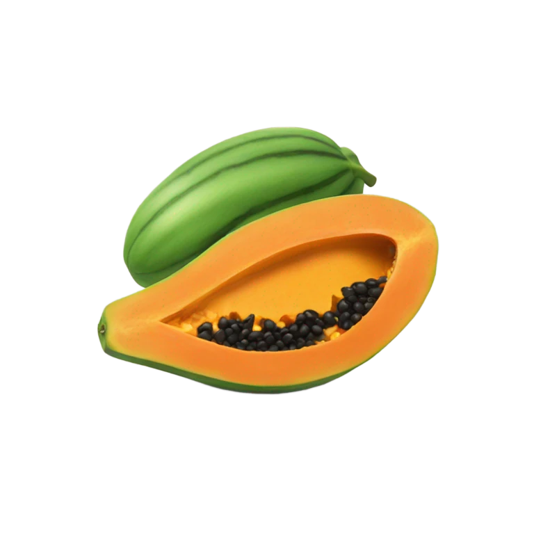 Papaya emoji