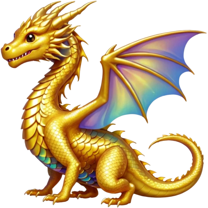 small gold dragon emoji