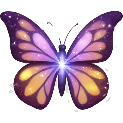 Butterfly with sparkles emoji