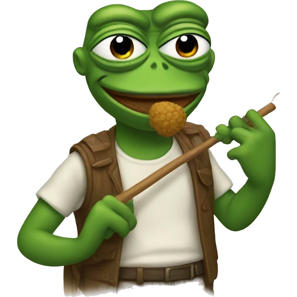 Pepe with a pick  emoji