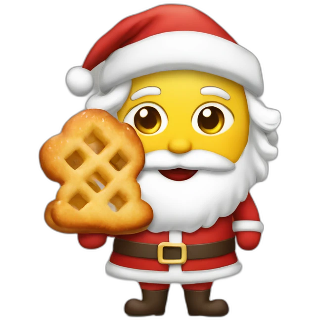 santa-holding-viennese-schnitzel-and-programming emoji