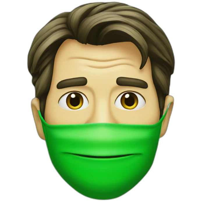 green mask jim Carrey emoji