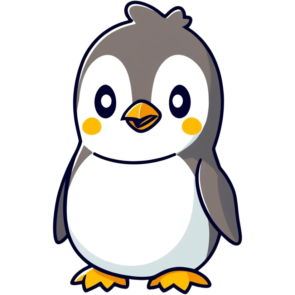 An angry penguin emoji