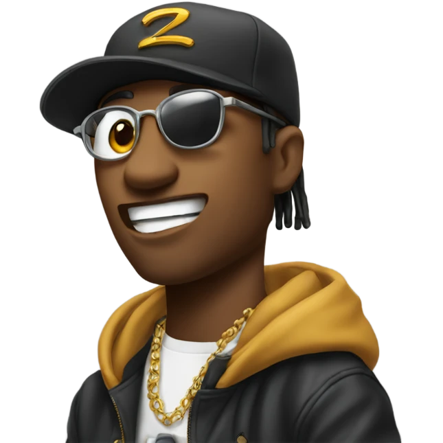 Rapping  emoji