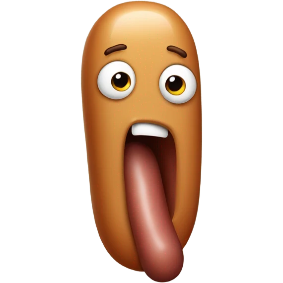 Sad sausage  emoji
