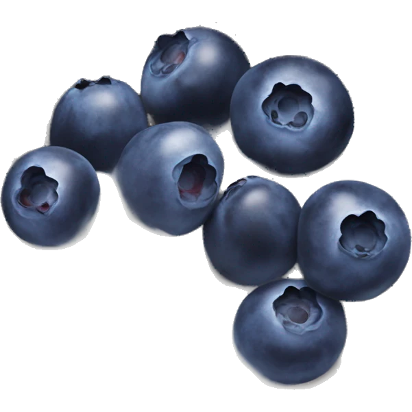 yogurt with blueberries emoji