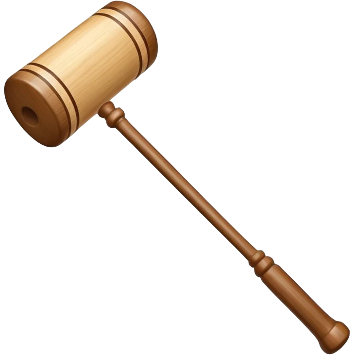 Croquet mallet emoji