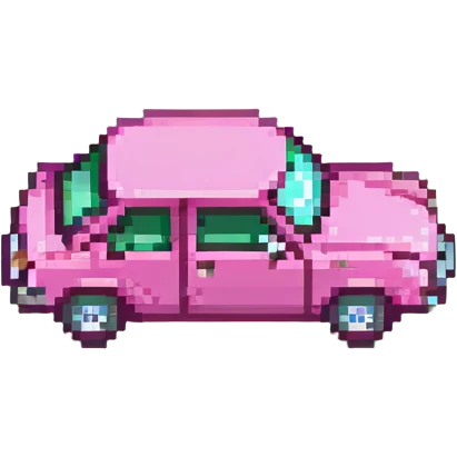small pink car emoji