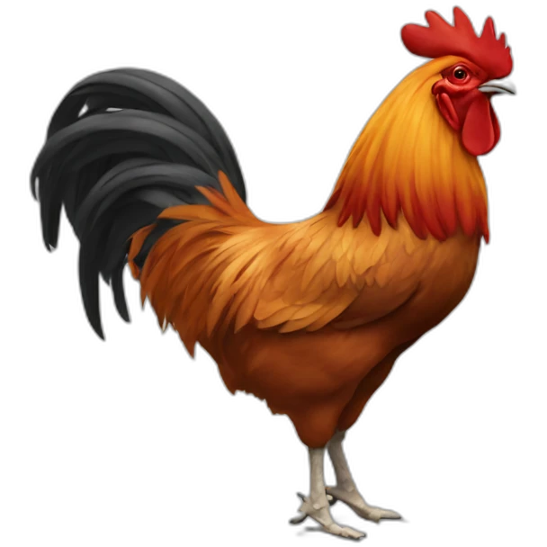 rooster wearing fly ass shoes emoji