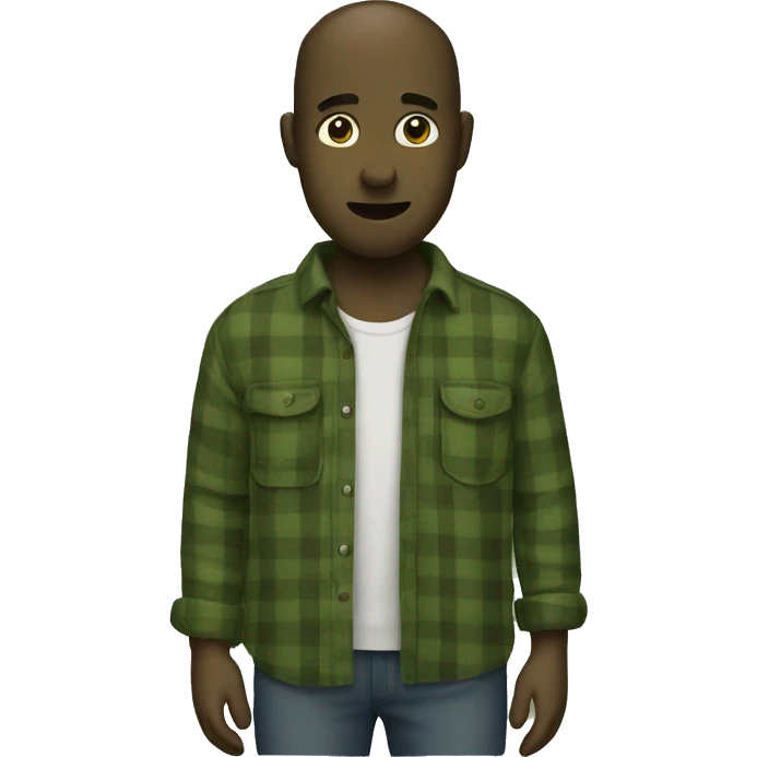 Olive green flannel emoji