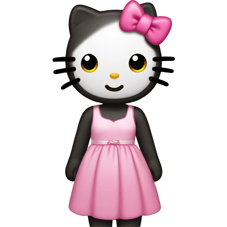 hello kitty in a dress emoji