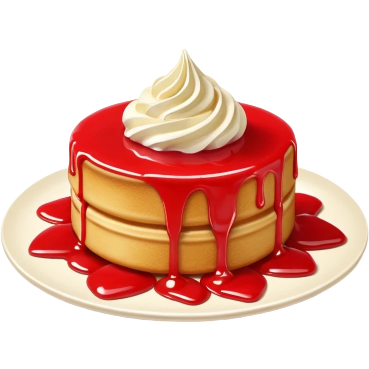 Gaufres coulis fraise emoji