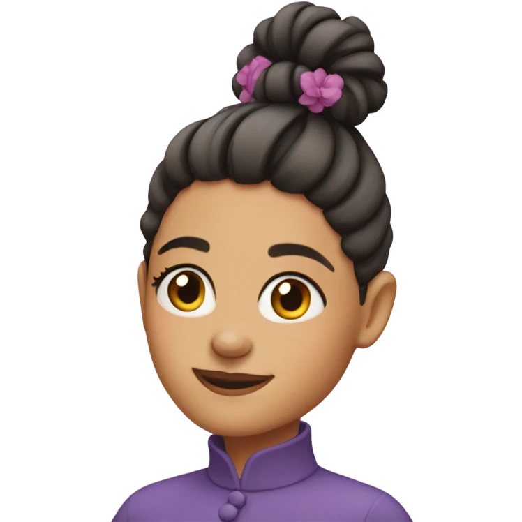 Moño lila emoji