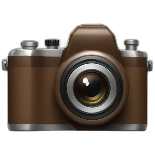 elegant argentic camera brown emoji