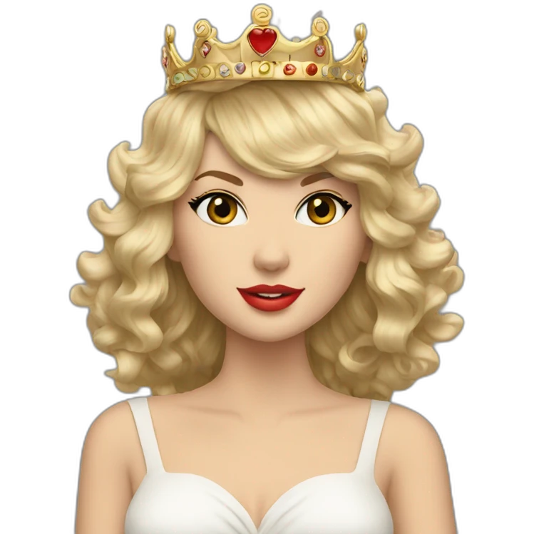 taylor swift blonde crown emoji