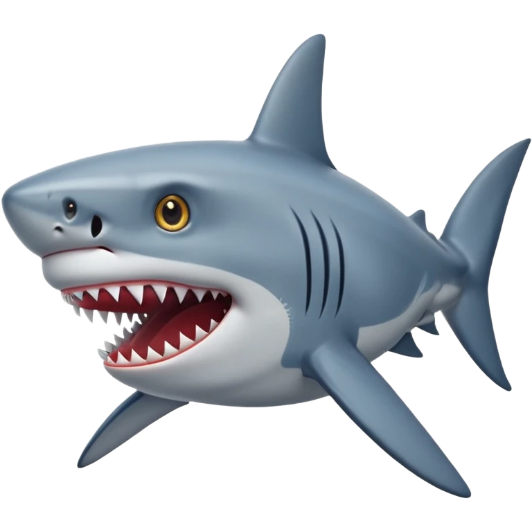 Shark with star eyes emoji