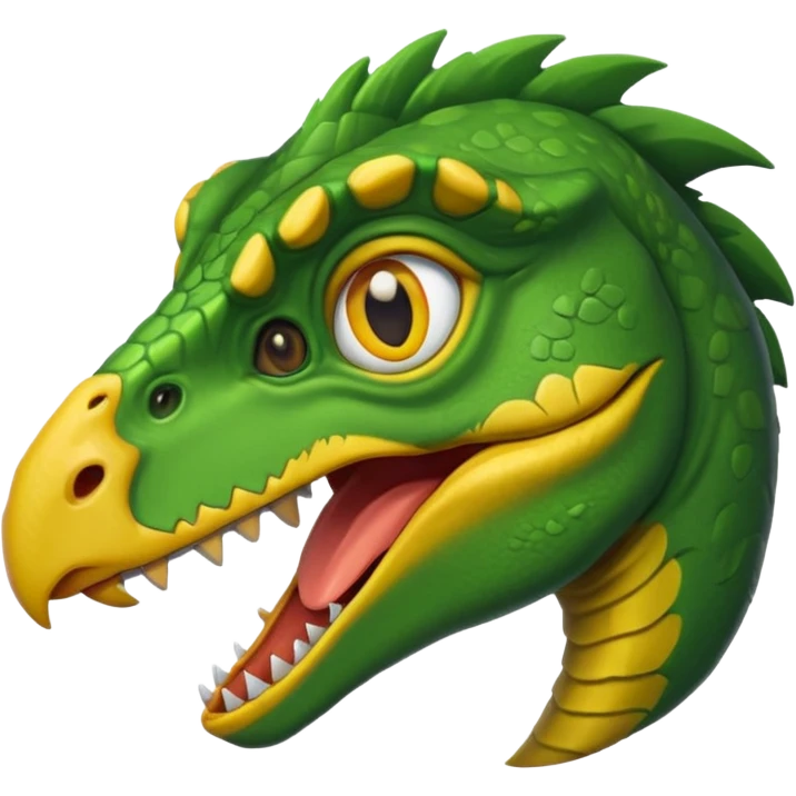 cartoon style velociraptor head, simple, expressive emoji emoji
