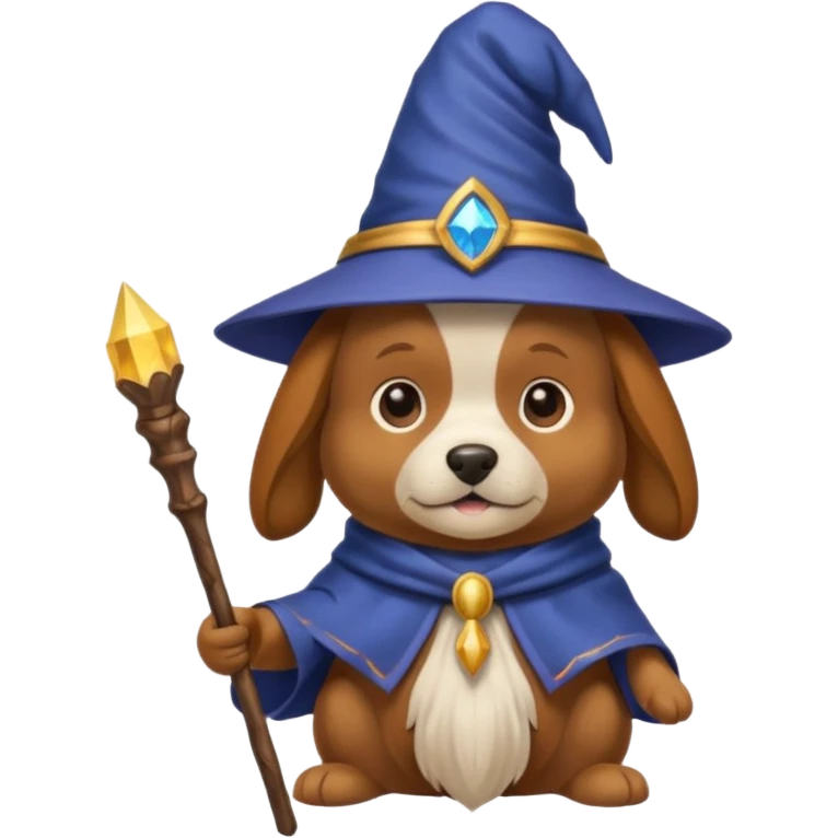 Dog wizard emoji