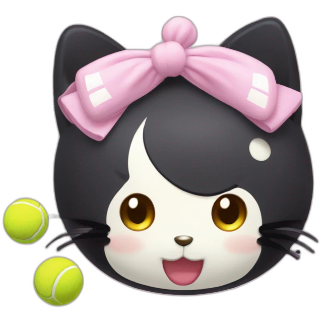 tennis kuromi sanrio emoji