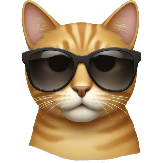 Cat with sunglasses emoji