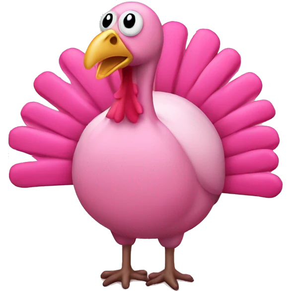 pink thanksgiving turkey emoji