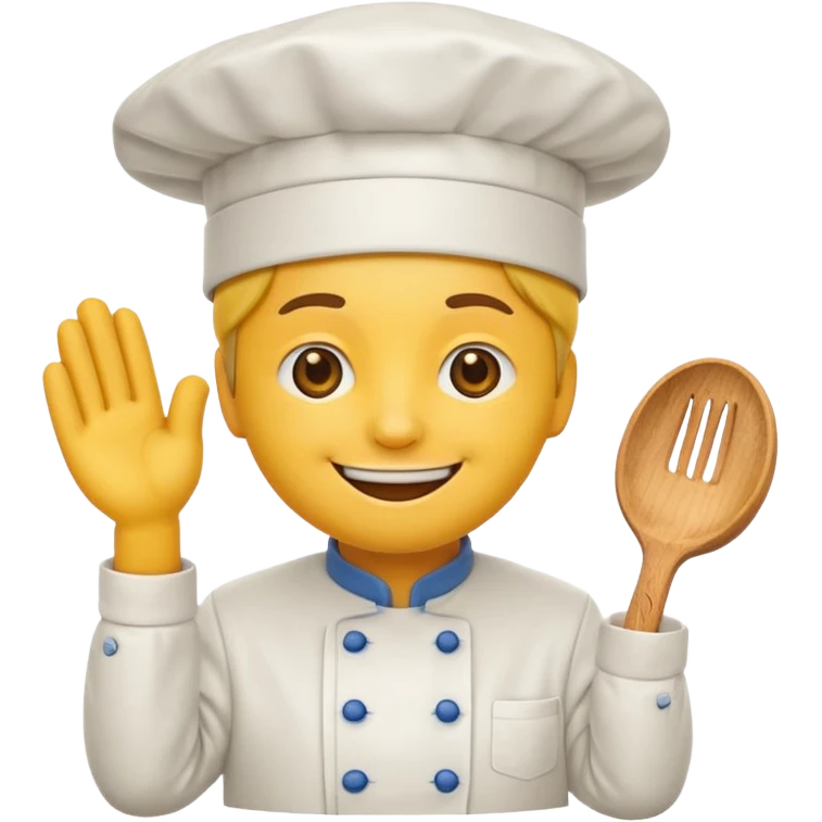 Emoji met koksmuts emoji